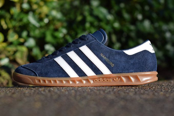 adidas hamburg navy gum sole